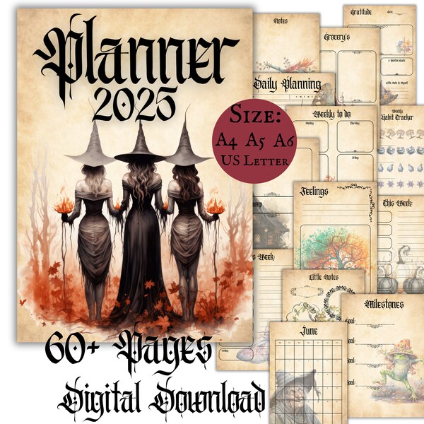 Witch 2025 Planner Etsy