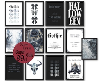 Gothic Wall Art Printable Download Goth Decore Print Dark Academia Wall Art Funny Gothic Home Decor Gift For Goths Modern Gothic Wall Print