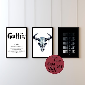 Gothic Wall Art Printable Download Goth Decore Print Dark Academia Wall Art Funny Gothic Home Decor Gift For Goths Modern Gothic Wall Print