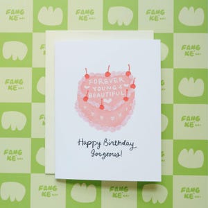 Carte d'anniversaire magnifique gâteau