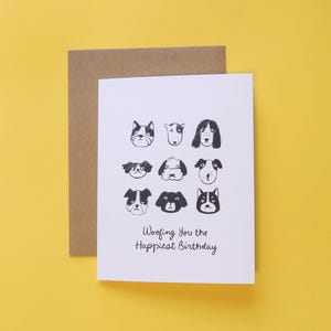 Carte d'anniversaire Woof Pups