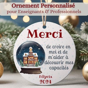 Personalized Christmas Ornament, Christmas Ornament, Christmas Tree Ornament, Personalized Teacher Gift, Personalized Gift, Teacher Gift