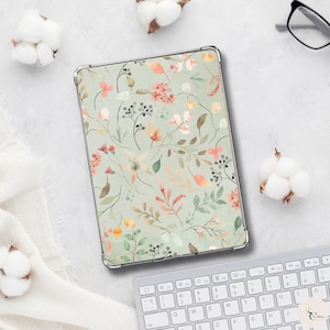 Inserto Kindle in francese, accessorio Kindle primaverile, inserto Kindle stampabile, fiori acquerellati, inserto floreale per e-reader, inserto per copertina Kindle, primavera