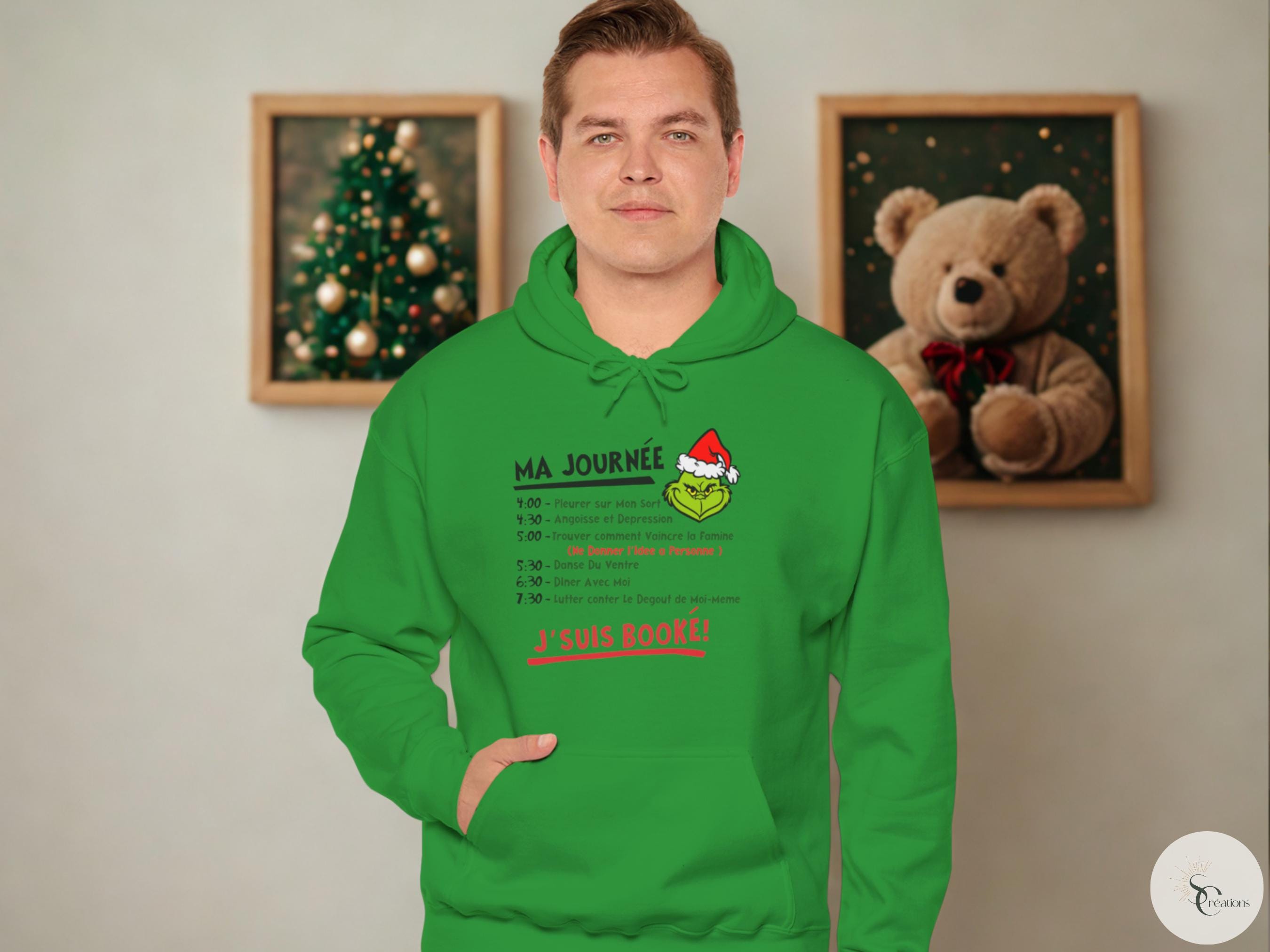 Sweat à Capuche Humoristique « Réveil En Cours » - Marque Gildan - NEUF Avec Étiquettes - Cadeau Drôle