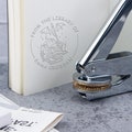 LIBRARY EMBOSSER /custom logo embosser /book embosser /From the Library of /Book Lover Gifts/Cat Lover Gifts / Dragon embosser