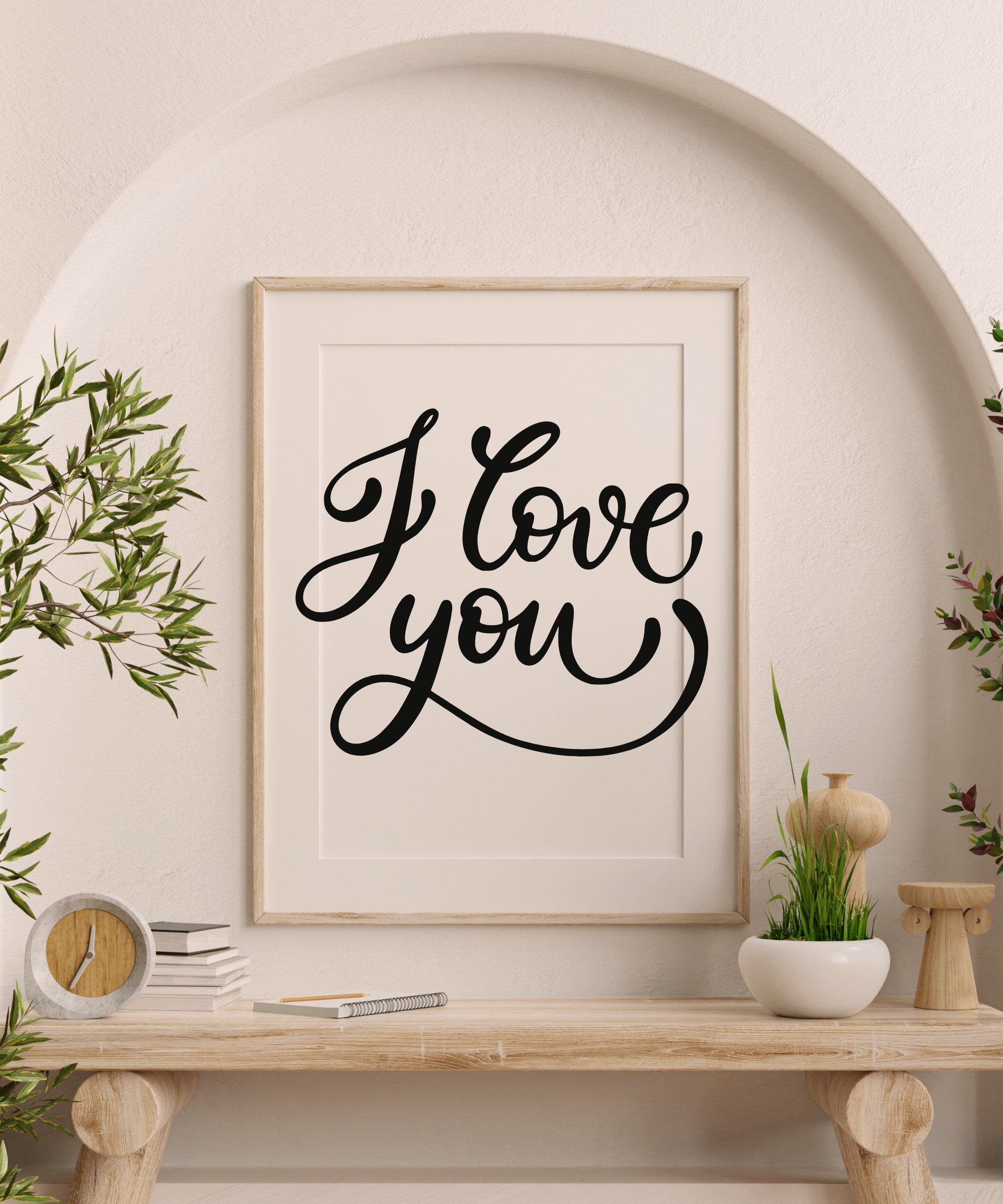I Love You Sign Language Print: ASL Valentine's Day Wall Art