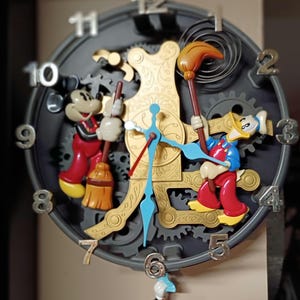 Disney Animated Talking Wall Clock — Mickey, Donald & Goofy