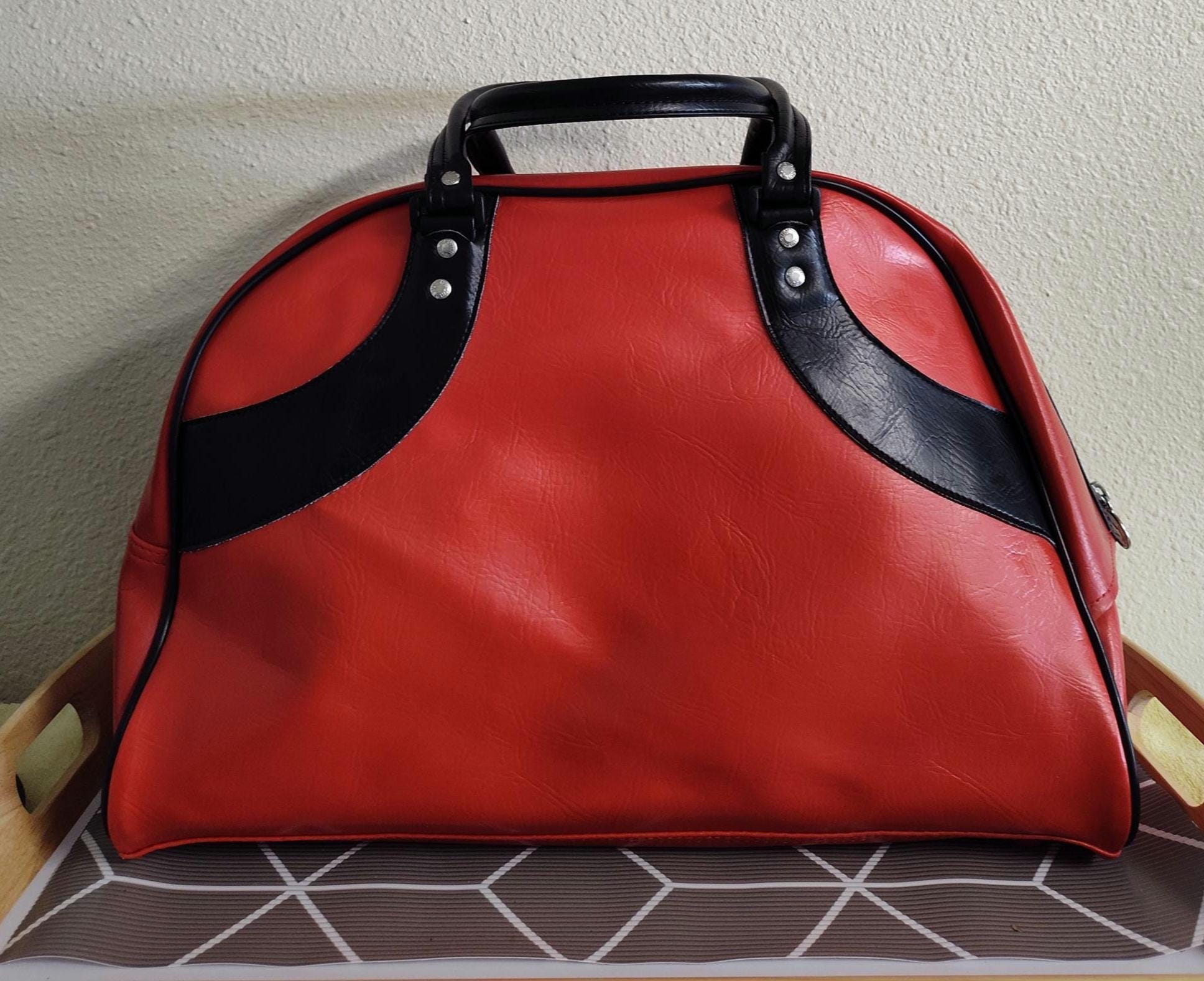 バッグ PUMA Vintage Leather Boston Bag PUMA LOGO P.V.C LEATHER BOSTON BAG（GOOD CONDITION） - 古着