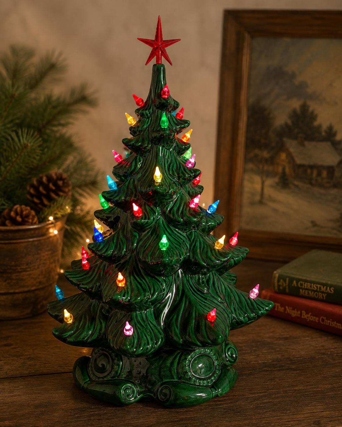 Vintage 1970s Ceramic Christmas Tree - Etsy