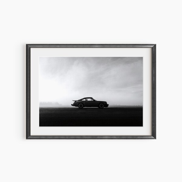 Classic Porsche Poster, Photography Prints, Vintage Model Cars, Retro Porsche Print, Black and White Prints, Museum Quality Photo Art Print