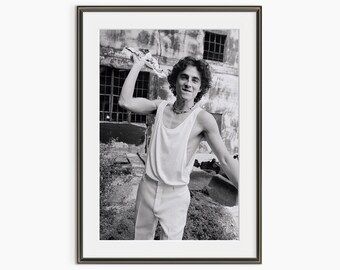 Timothee Chalamet Poster, Black and White Photo, Magazine Photo Poster, Movie Star Poster, Famous People Poster, Museum Quality Photo Print