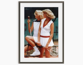 Impression de tenues de tennis Lacoste, campagne publicitaire Lacoste vintage, Les Crocodiles Sont Belles, tirages photo, impression d'art photo de qualité musée