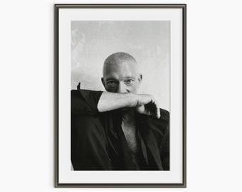 Vincent Cassel Photo, Black and White Photo, Vincent Cassel Poster, Male Fashion Model, Movie Star Poster, Museum Quality Photo Art Print