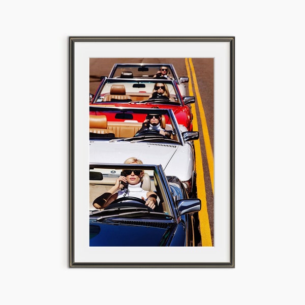 Lady Driver, Photography Prints, Tony Kelly, Classic Car Poster, Fine Art Photography, Vintage Car Prints, Museum Quality Photography Poster