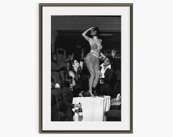 Photo Monica Bellucci, par Steven Meisel, séance de mode Dolce and Gabbana, tirages photographiques vintage, photo noir et blanc, poster d'art de mode