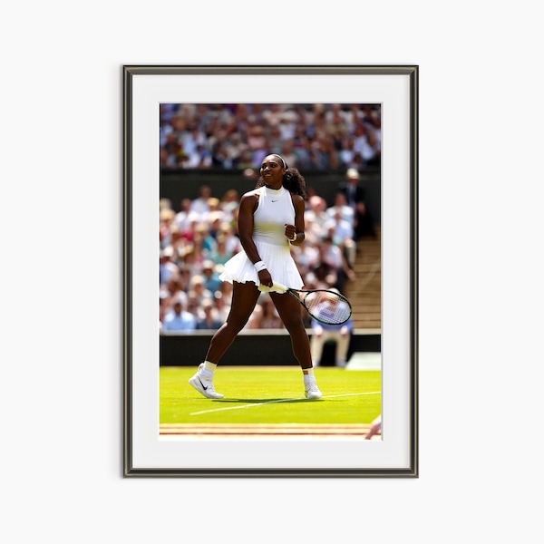 Serena Williams, Photography Prints, Tennis Poster, Sports Poster, Tennis Prints, Sports Wall Art, Museum Quality Photography Poster