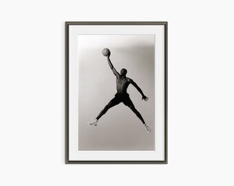 Michael Jordan, Photography Print, Basketball Poster, Jordan Wall Art, Black and White Wall Art, Museum Quality Photography Poster