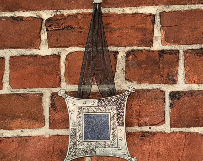 Vintage Pewter Star Frame Glassless Frame  Seagull Étain Zinn 90s retro decor