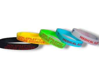 5x SEIZURE Disorder Nicht Epileptische Epilepsie Armband Medizinische Awareness Alarm Erste Hilfe Notfall Armband