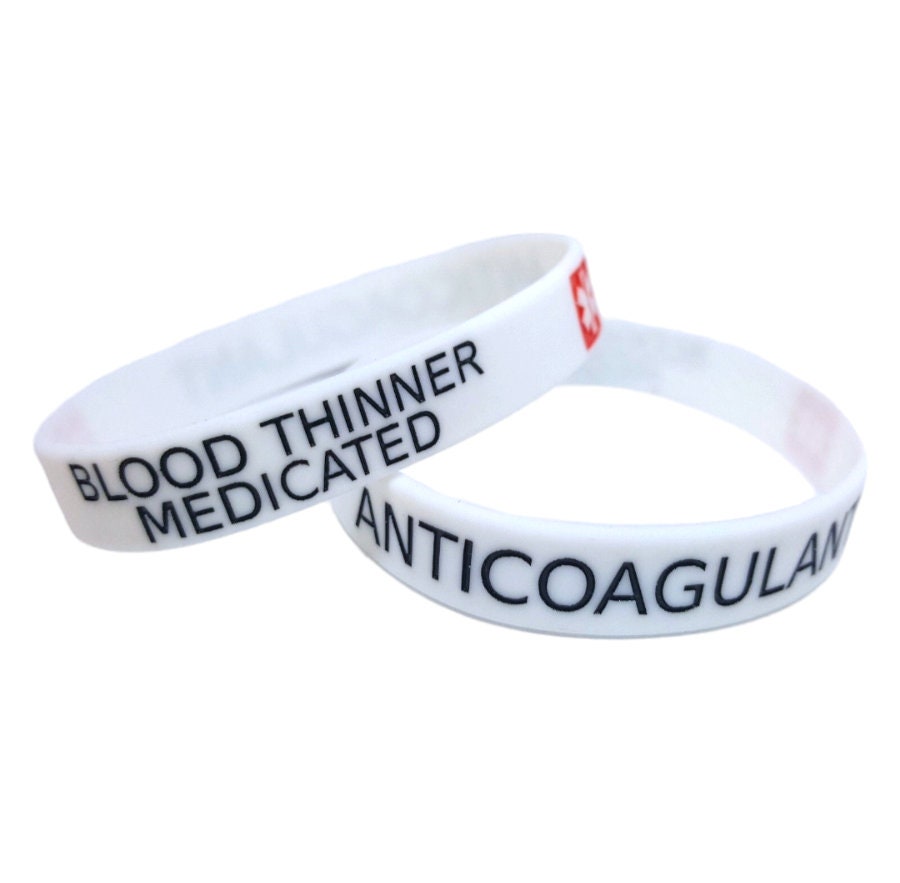 Anticoagulant medical alert bracelet best sale