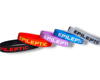 5 bracelets d'alerte médicale épileptique, bracelet pour personnes souffrant d'épilepsie, premiers soins d'urgence, bracelets phosphorescents