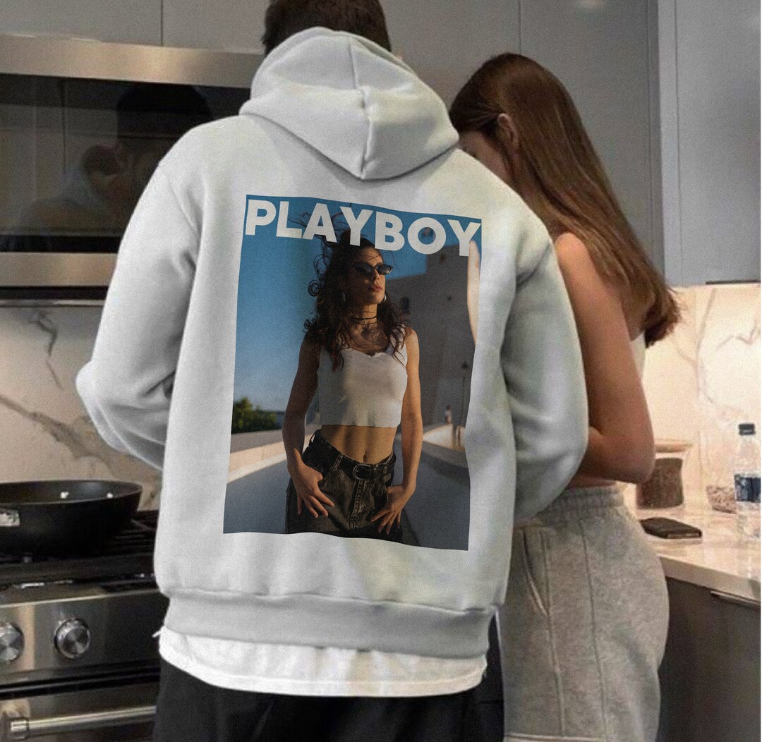 Playboy Custom Photo Hoodie, Valentine Gift, Valentines Day Gift for Boyfriend Etsy