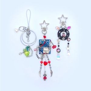 Tech Trinketz, cybergoth, vaporwave, futuristic inspired phonecharm/keychains/jewelry