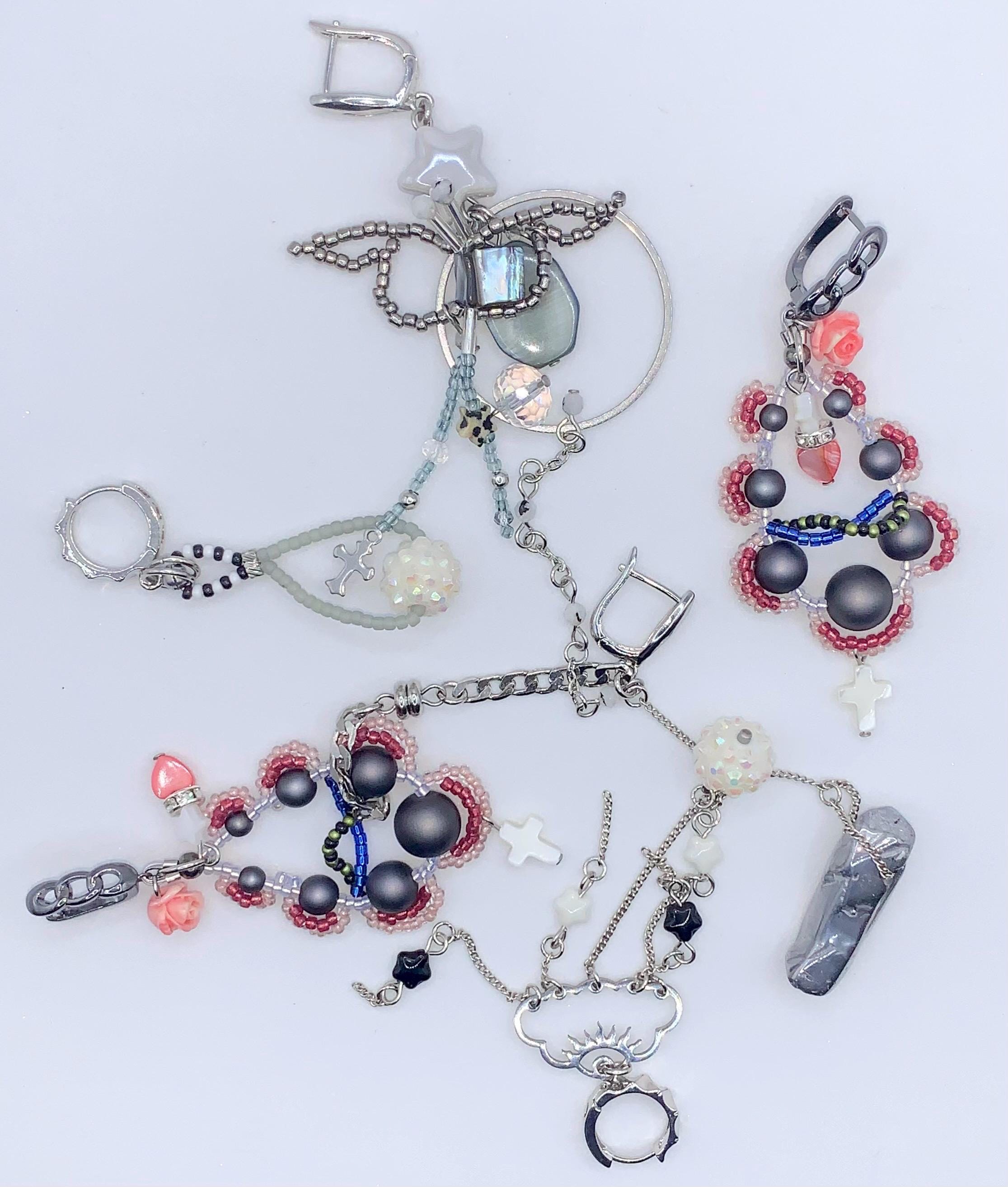 ★2024NEW★younglyyoungley★Console dangle earrings CHANEL Crystal CC Bow Dangle Earrings Silver 1644803