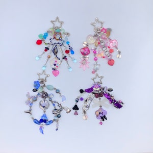 Whimsi-Sanrio Klutter Keychains- kawaii, y2k, maximalist, inspired handmade jewelry