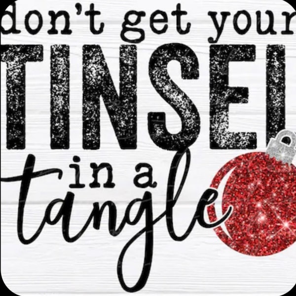 Tinsel in a Tangle Christmas Crewneck