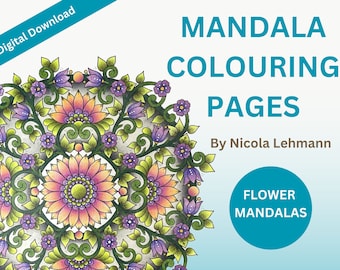 Mandala Colouring Pages: Flower Mandalas
