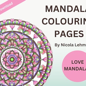 Mandala Colouring Pages: Love Mandalas