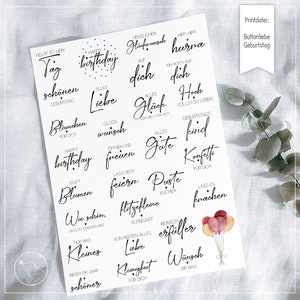 Printdatei Buttonliebe Zum Geburtstag