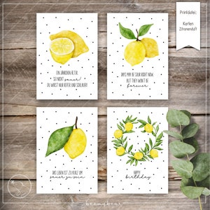 Imprimir arquivo CARDS aroma de limão