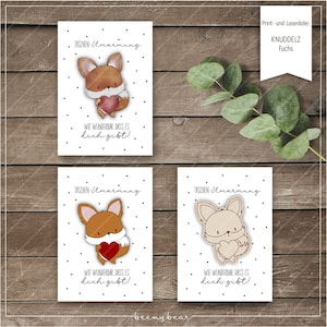 Print-/Laserdatei KNUDDELZ Fuchs