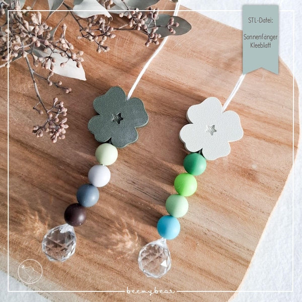 STL FILE Suncatcher Cloverleaf