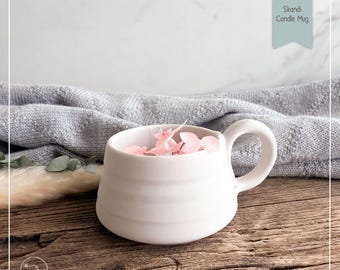 STL file 3D print Scandinavian candle mug tealight holder