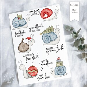 Plotterdatei DIGISTAMP Merry Snailmas