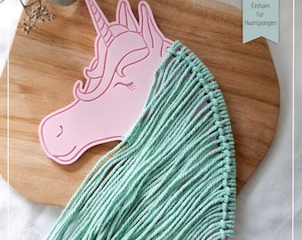 STL FILE Unicorn for hair clips