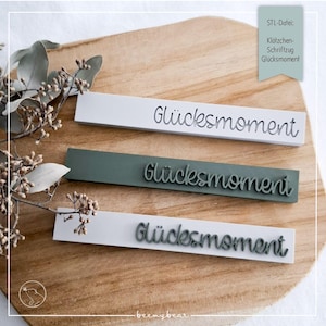 Arquivo STL letras em bloco 3D Glücksmoment