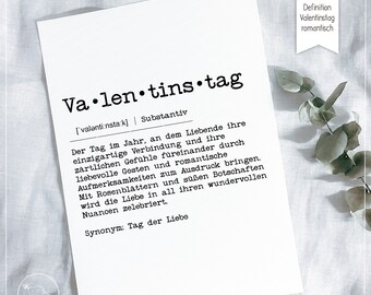 Definition Valentinstag (romantisch)