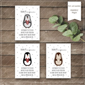 Print-/Laserdatei KNUDDELZ Pinguin