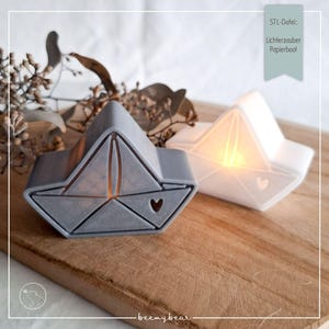 FILE STL Luci magiche Barca di carta