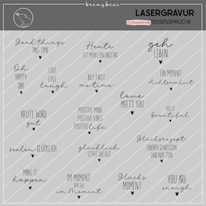 Lasergravur-Datei MOTIVERENDE TASSENSPRÜCHE