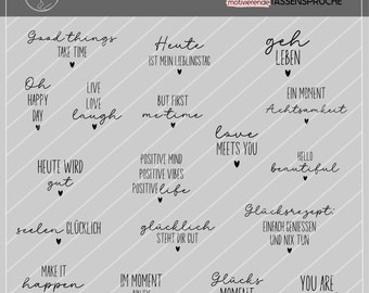 Fichier de gravure laser DICTIONS DE COUPE MOTIVANTES