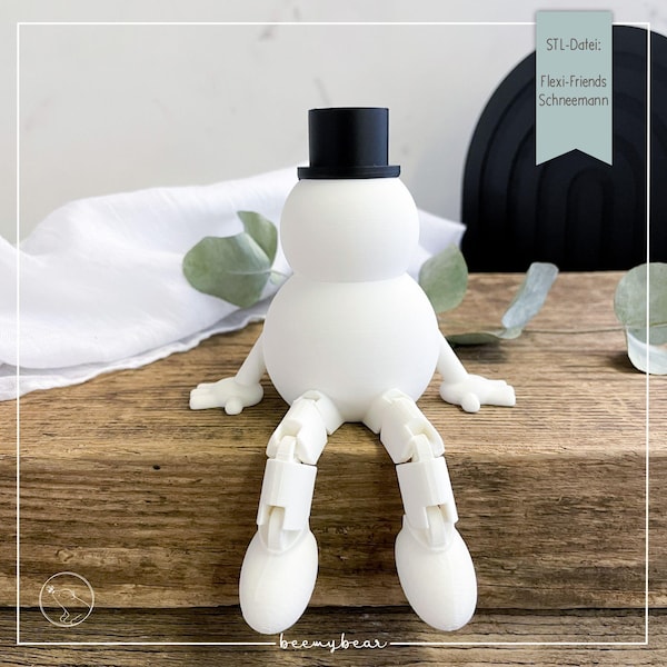 STL file FLEXI-FRIENDS Snowman