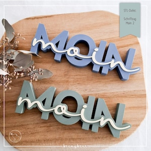 File STL con lettere Moin