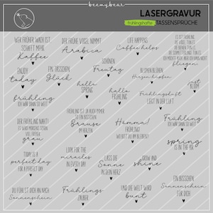 Lasergravur-Datei FRÜHLINGSHAFTE TASSENSPRÜCHE