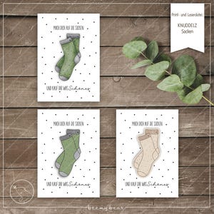 Print-/Laserdatei KNUDDELZ Socken