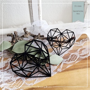 FILE STL Cuore geometrico